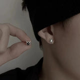 For Men, S925 Silver Needle Earrings For Men
