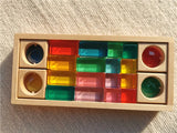 New Design Montessori Toys See Through Rainbow Lucite