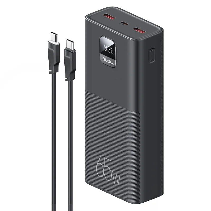 65W fast charg 30000mAh Power Bank 2 USB