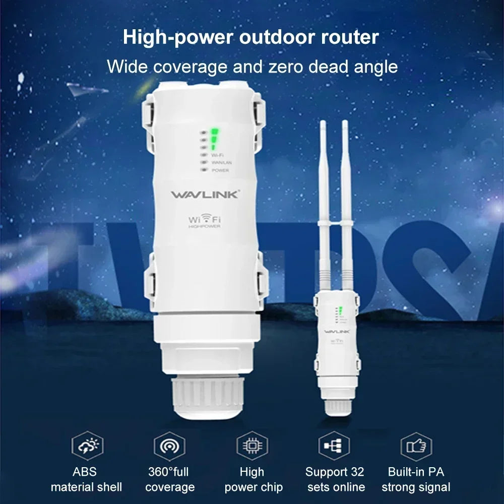 Wavlink AC1200/600/300 Outdoor Waterproof Wireless WiFi Repeater AP/WiFi