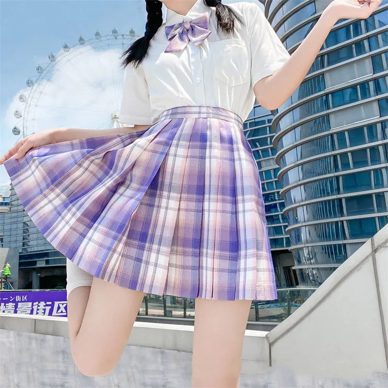 Japanese Uniform Korean School JK Uniform Shirt Plaid