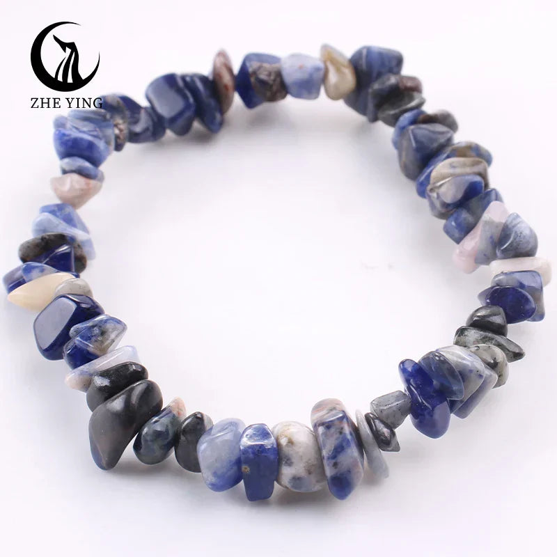 Stretch Natural 5-8mm Chips Bead Bracelet Healing Crystal