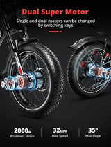 AMYET S8 Electric Bike 2000W Dual Motor 20*4.0