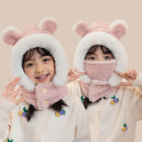 New Children's Hat Cartoon Bear Ear Flags Pullover