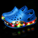 Summer Children Hole Sandals LED Lighted Flashing Light