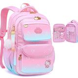 Sanrioed Hello kitty Schoolbag Cartoon Strawberry Kitty Cat