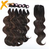 X-TRESS Body Wave Hair Bundles With Middle Part