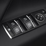 7Pcs ABS Chrome Car Door Window Lift Button