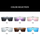 YAMEIZE Clip On Sunglasses Women Men Polarized Flat