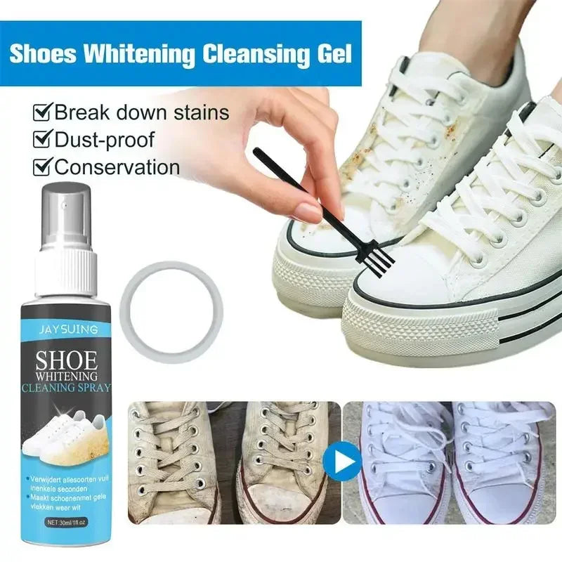 White Shoes Cleaning Gel Clean Whitening Polish Shoe