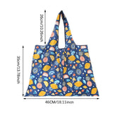 Cat Panda Animal  Flower Pattern Large Folding Shopping Bag Easy to Carry Reusable Large Capacity Eco Storage Handbag