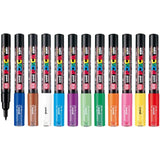 Uni Posca PC-1M 12 Colors Set Paint Markers,