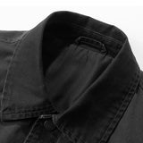 New Men's Lapel Handsome Jacket Solid Color Long-Sleeved