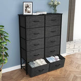 10 Drawers Dresser Fabric Storage Tower Cabinet Bin