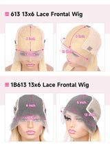1B 613 Blonde Ombre Human Hair Wigs 613