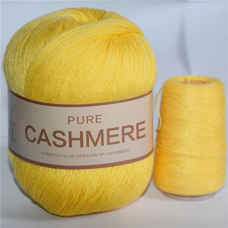 Pure Natural Mongolian Cashmere Yarn Crochet Lana para