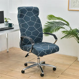 Geometry Printed Computer Chair Cover Elastic Office Chair