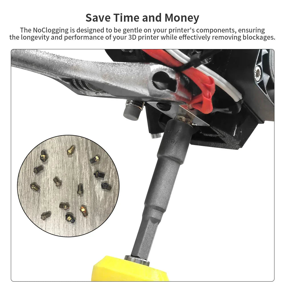 Toaiot No Clogging 3D Printing Cleaning Tool Unclogging