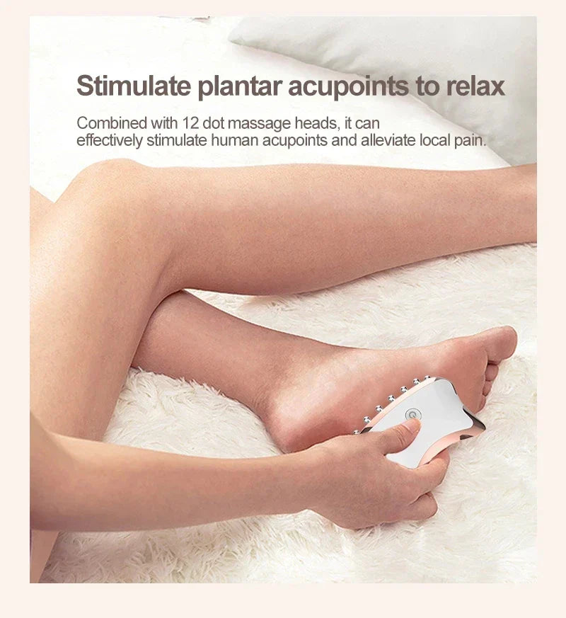EMS micro-current electric scraping LED photon therapy face