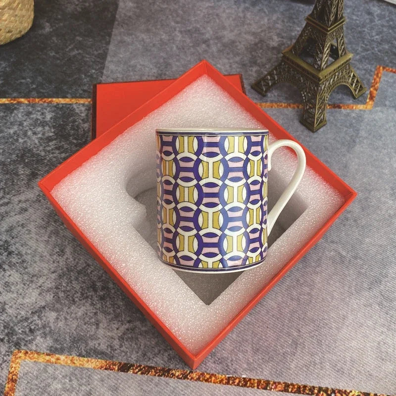 Luxury Brand Ceramic Coffee Cup Tumbler Mug Living