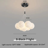Modern 3D Moon Bubble Chandeliers Children's Room Decor