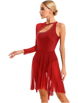 Jazz Dance Dress Woman Figure Skating Costume Lyrical