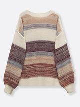 2023 New Plus Size Casual Sweater Womens Colorblock