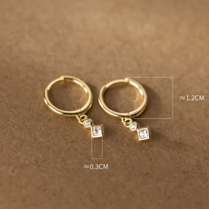 WANTME 925 Sterling Silver Luxury Zircon Statement Charms