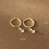 WANTME 925 Sterling Silver Luxury Zircon Statement Charms