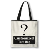 Personal Customize Women Tote Bag Linen Canvas Bag