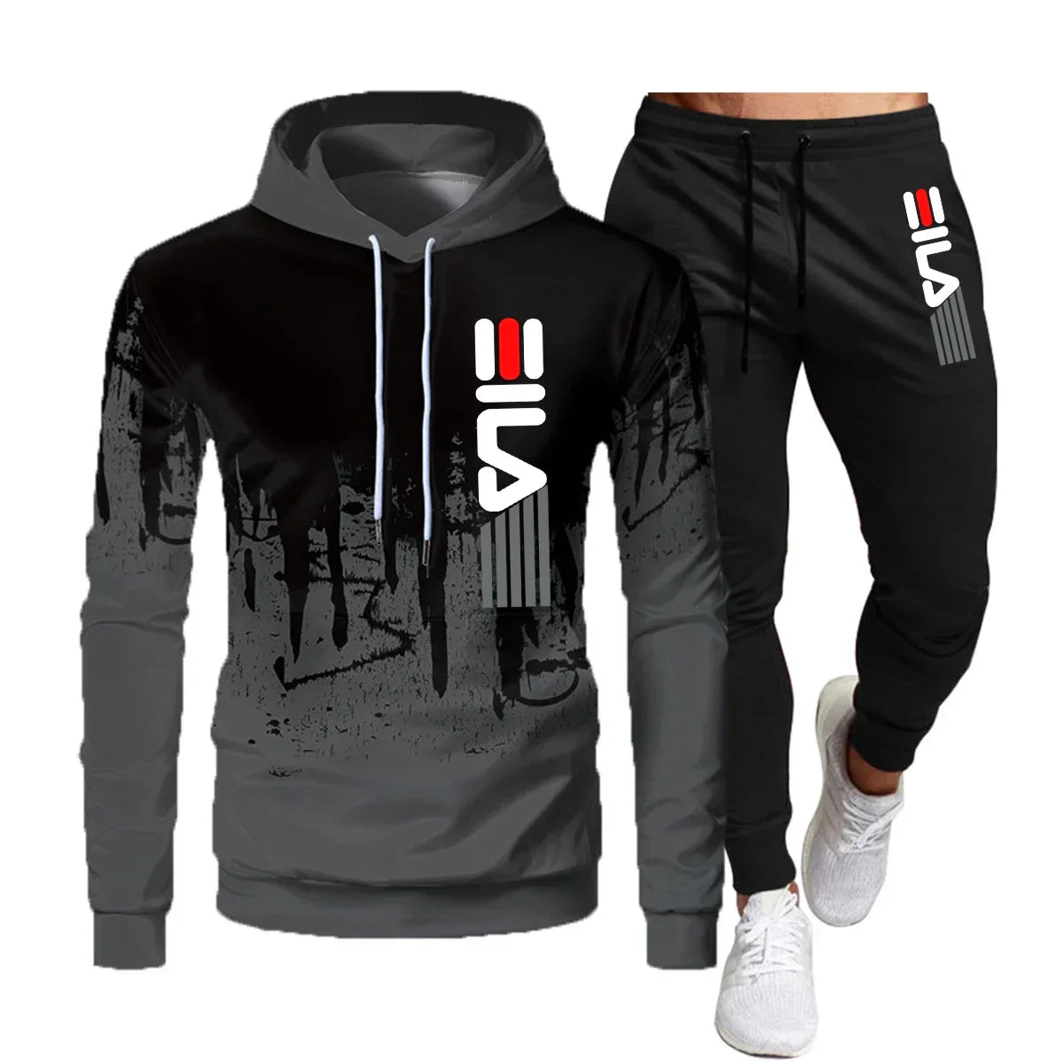 2023 Brand Autumn and Winter Hoodie Suit Men's