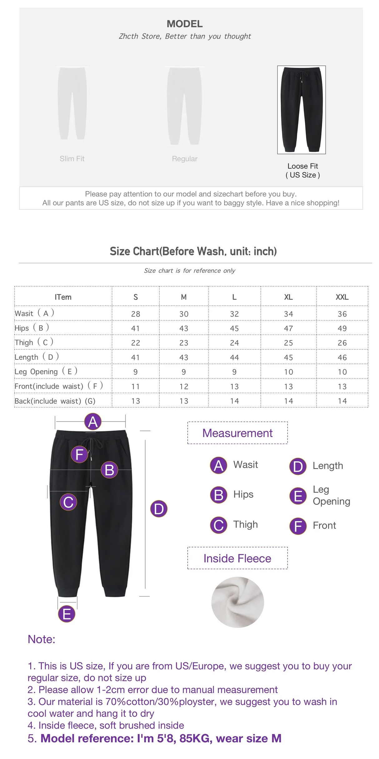 DARC Wolves Joggers Street Pants Casual Warm Oversize