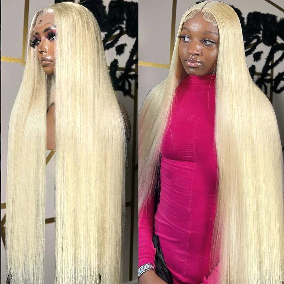 30 32 Inch Straight 13x4 13x6 613 Blonde