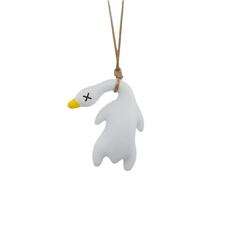Funny Swing Goose Roasted White Roast Duck Car