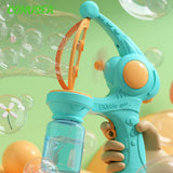 Bubble in Bubble Gun Machine Blowing Electric Bubbles