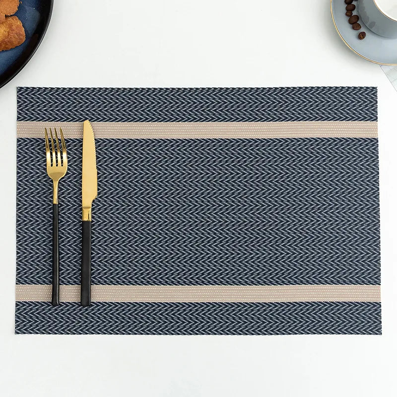 Set of 2/4 PVC Placemat for Dining Table