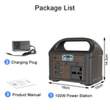 100W 24000mAh Power Bank 220V/110V Portable Power Station