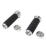 Black Motorcycle Handlebar Hand Grip 1'' 25mm Handle Bar Grips For Harley Sportster XL 883 1200 Touring Dyna Softail Road King