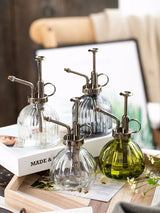 Glass Embossed Air Pressure Gardening Small Watering Can
