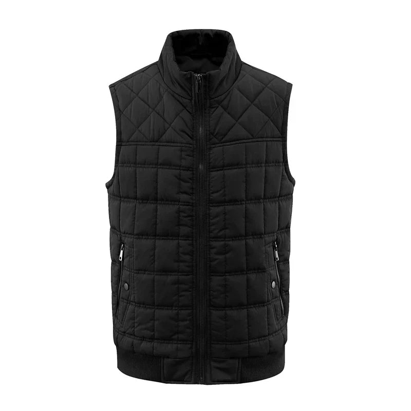 Multi Pocket Men's Vest Thickened Warm Outdoor Sleeveless