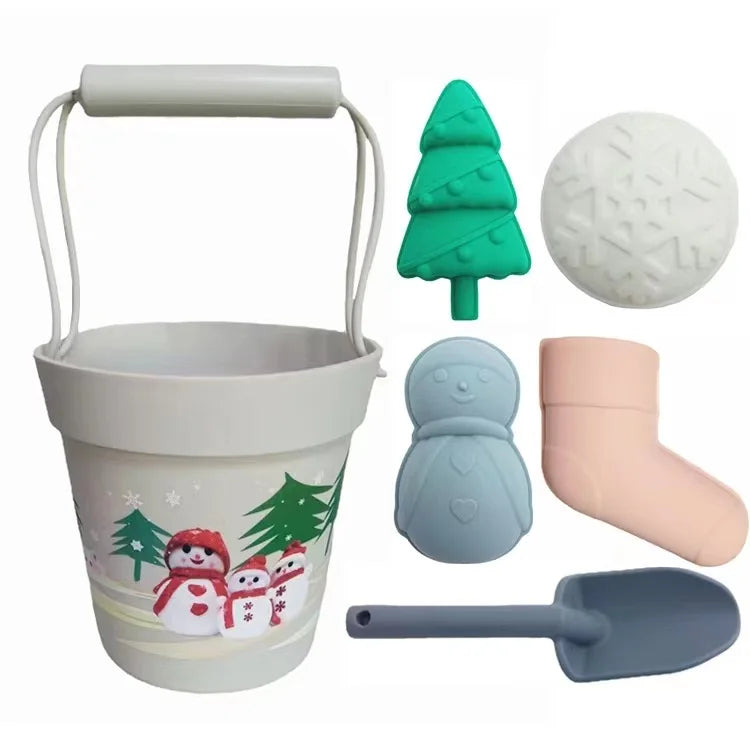 New Summer Beach Toys Kids Soft Silicone Sandbox