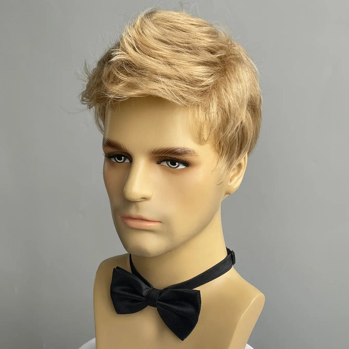 BCHR Short Men Blonde Wigs Synthetic Natural Straight