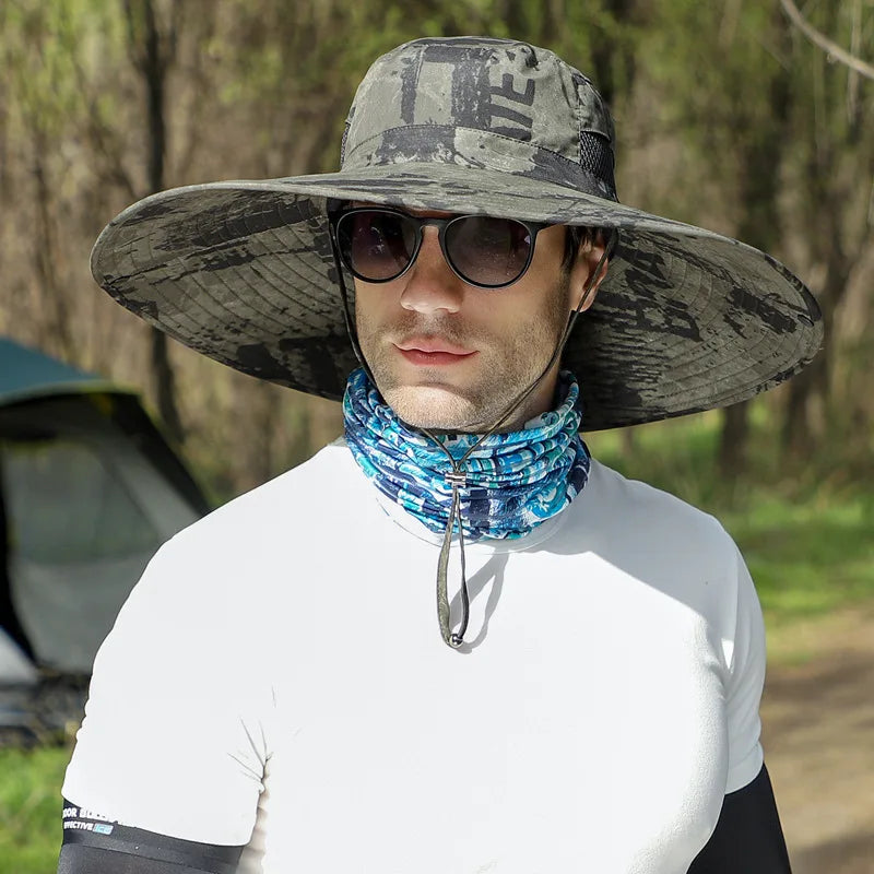 Big Head Size Fishing Hat for Men's Summer