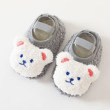 Cartoon Bear Baby Shoes Winter Thick Warm Newborn