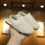 Spring Summer Girls Shoes Weaven Knitted Design Children