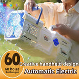 60 Holes Bubble Gun LED Light Electric Automatic