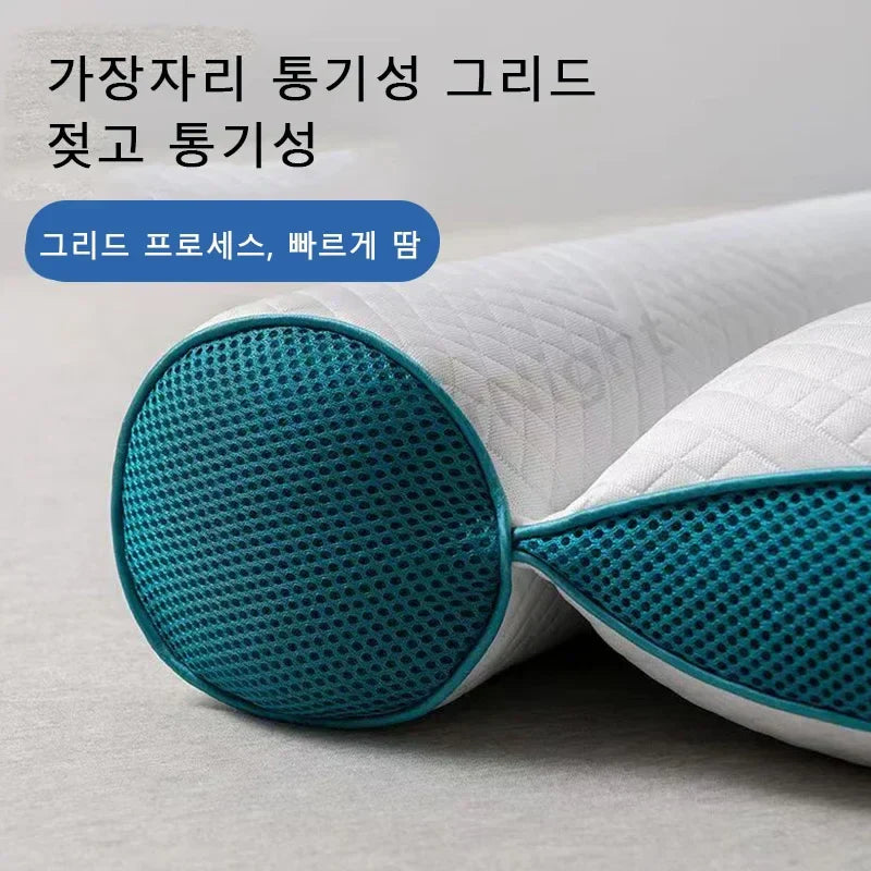 Down Fiber Filled Sleeping Pillow Korea Style Cervical