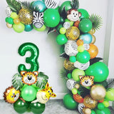 Jungle Safari Birthday Decorations Animal Disposable Tableware Forest