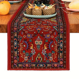 Bohemian Geometric Pattern Table Runner Linen Kitchen Decoration