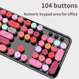 MOFII SWEETWireless Keyboard and Mouse Combo,2.4G Plug and